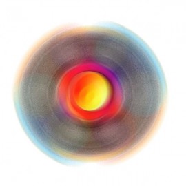 PLASTIC OMBRE STRIPE HAND FIDGET SPINNER