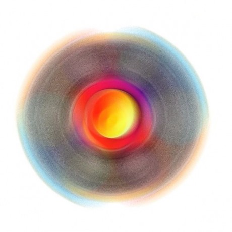 PLASTIC OMBRE STRIPE HAND FIDGET SPINNER