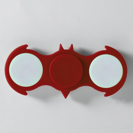 FIDDLE TOY COLORFUL FLASHING LED LIGHTS BAT FIDGET SPINNER