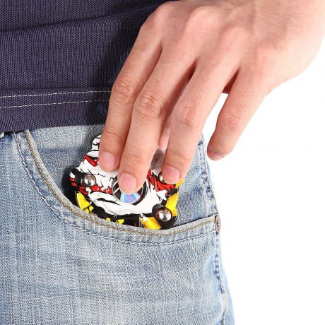 CREATIVE GRAFFITI ROUND FINGER SPINNER