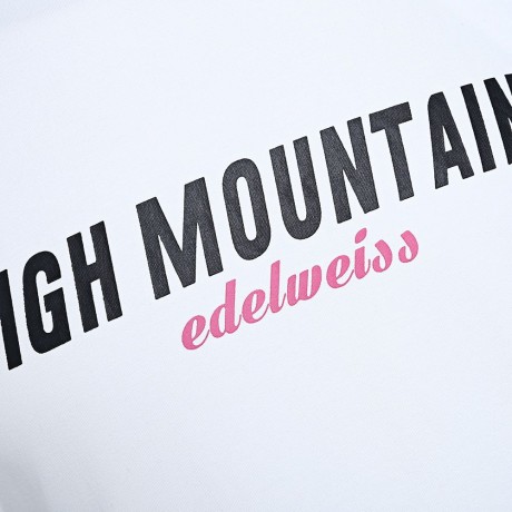 HIGH MOUNTAIN LETTER PRINT ROUND NECK MALE T SHIRT