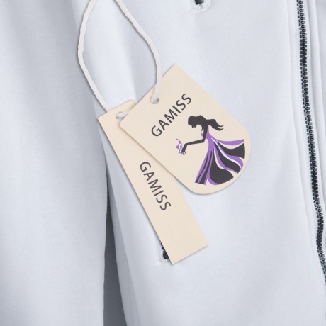 CASUAL TURN-DOWN COLLAR ZIPPER BUTTON DESIGN HOODIE FOR WOMEN