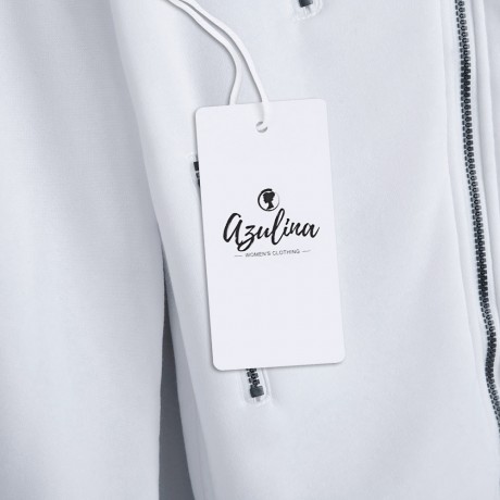 CASUAL TURN-DOWN COLLAR ZIPPER BUTTON DESIGN HOODIE FOR WOMEN