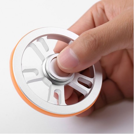 WHEEL FIDGET METAL SPINNER WITH DECORATIVE ELASTIC BANDS