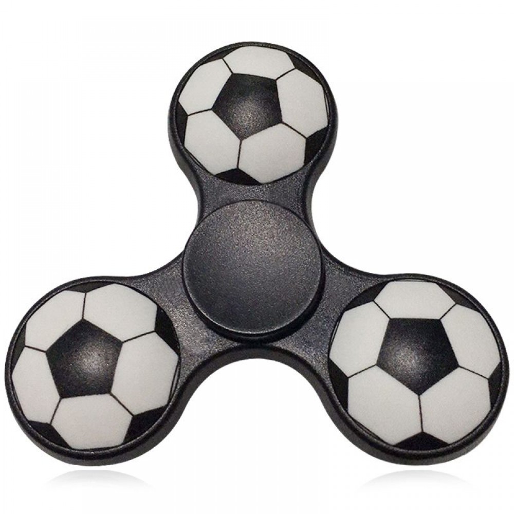 FIDDLE TOY SOCCER PATTERN FINGER GYRO FIDGET SPINNER