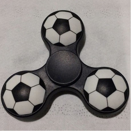 FIDDLE TOY SOCCER PATTERN FINGER GYRO FIDGET SPINNER