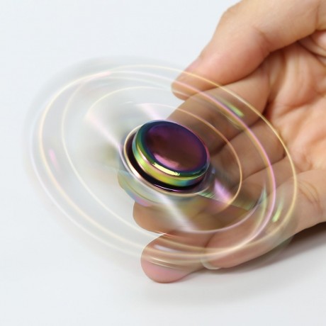 RAINBOW STAR STRESS RELIEF TOY HAND FIDGET SPINNER