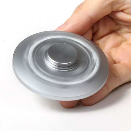 FAUX DIAMOND UFO SAUCER SHAPE FIDGET METAL SPINNER