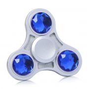 ZINC ALLOY FIDGET TOY FINGER SPINNER WITH FAUX CRYSTAL