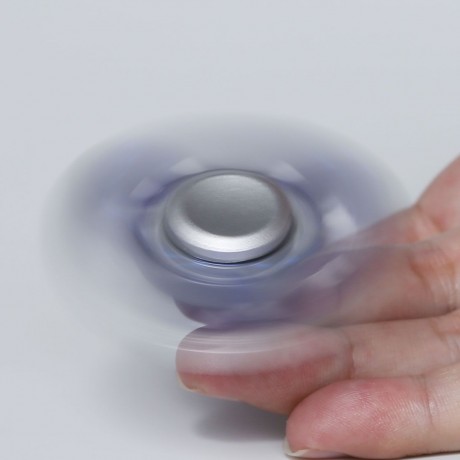 ZINC ALLOY FIDGET TOY FINGER SPINNER WITH FAUX CRYSTAL