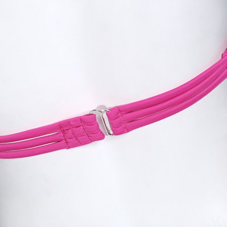 SEXY HALTER NECK BACKLESS PAD LOW WAIST WOMEN BIKINI SET