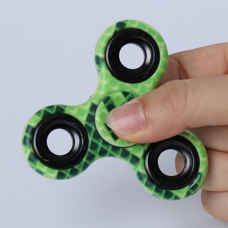 STRESS RELIEF TOY PRINTED FINGER GYRO PLASTIC FIDGET SPINNER
