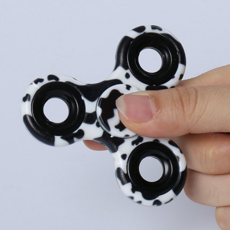 STRESS RELIEF TOY PRINTED FINGER GYRO PLASTIC FIDGET SPINNER