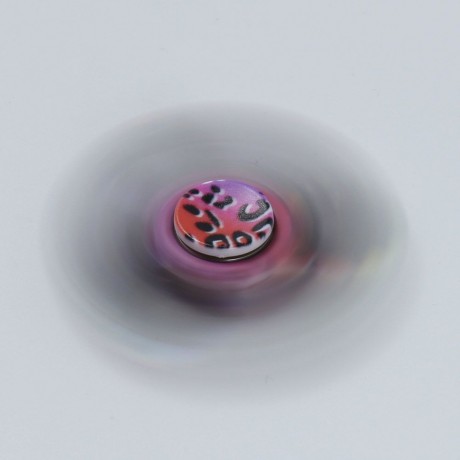STRESS RELIEF TOY PRINTED FINGER GYRO PLASTIC FIDGET SPINNER