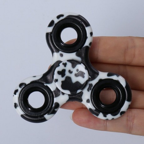 STRESS RELIEF TOY PRINTED FINGER GYRO PLASTIC FIDGET SPINNER