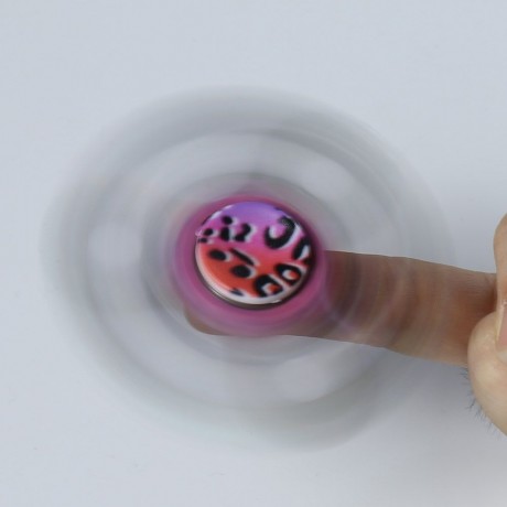 STRESS RELIEF TOY PRINTED FINGER GYRO PLASTIC FIDGET SPINNER