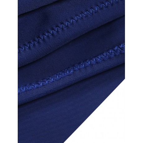 STRIPED RUFFLE HIGH WAISTED BIKINI SET