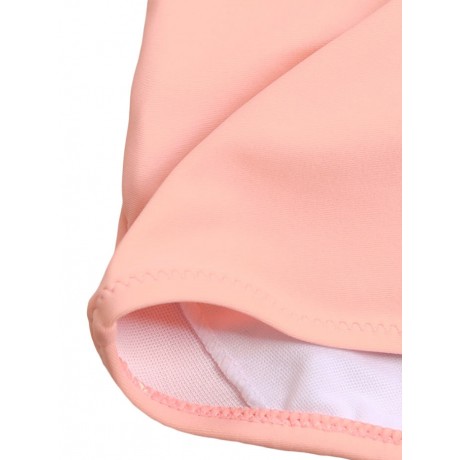 STRIPED RUFFLE HIGH WAISTED BIKINI SET