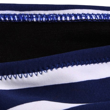 STRIPED RUFFLE HIGH WAISTED BIKINI SET