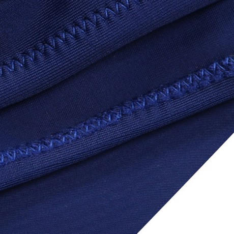 STRIPED RUFFLE HIGH WAISTED BIKINI SET