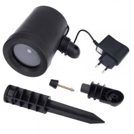 OUTDOOR LASER SPOTLIGHT LANDSCAPE PARK GARDEN LAMP FOR CHRISTMAS PARTY DECORATIONS (BLACK)