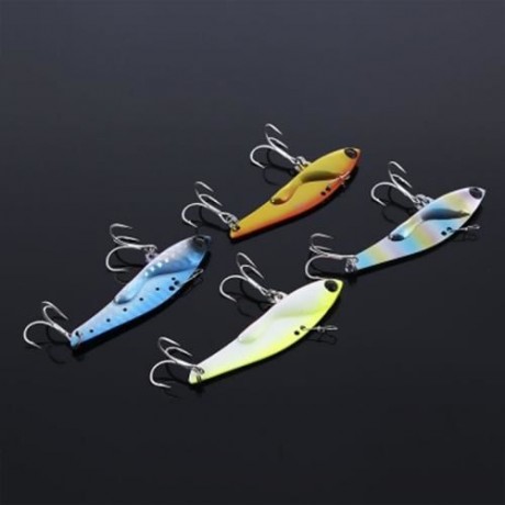 TSURINOYA ALL METAL SINKING FISHING BAIT IRON PLATE VIB SEQUIN FISH LURE (COLORMIX)