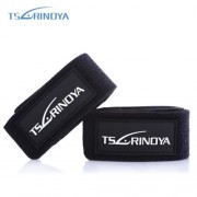 TSURINOYA 2PCS / LOT FISHING ROD WRAP BELT TIE SUSPENDER HOLDER FISH TACKLE (BLACK)