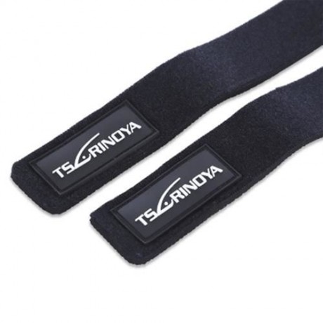TSURINOYA 2PCS / LOT FISHING ROD WRAP BELT TIE SUSPENDER HOLDER FISH TACKLE (BLACK)