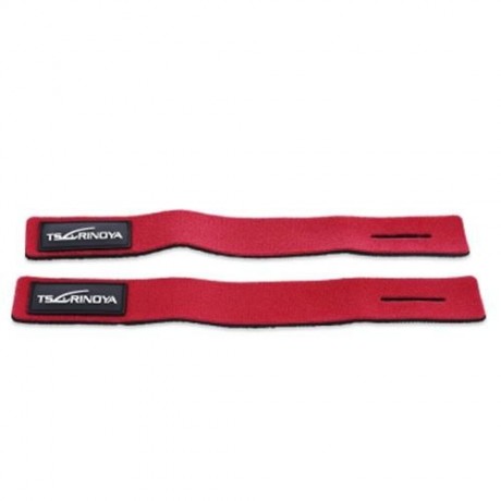 TSURINOYA 2PCS / LOT FISHING ROD WRAP BELT TIE SUSPENDER HOLDER FISH TACKLE (RED)