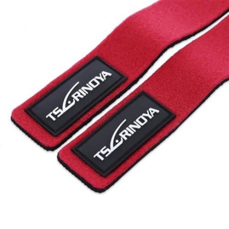 TSURINOYA 2PCS / LOT FISHING ROD WRAP BELT TIE SUSPENDER HOLDER FISH TACKLE (RED)