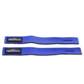 TSURINOYA 2PCS / LOT FISHING ROD WRAP BELT TIE SUSPENDER HOLDER FISH TACKLE (BLUE)