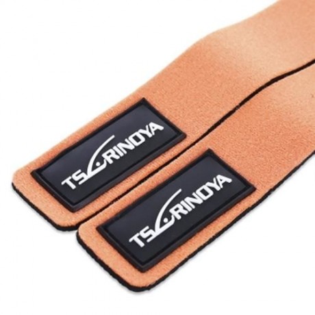 TSURINOYA 2PCS / LOT FISHING ROD WRAP BELT TIE SUSPENDER HOLDER FISH TACKLE (YELLOW)
