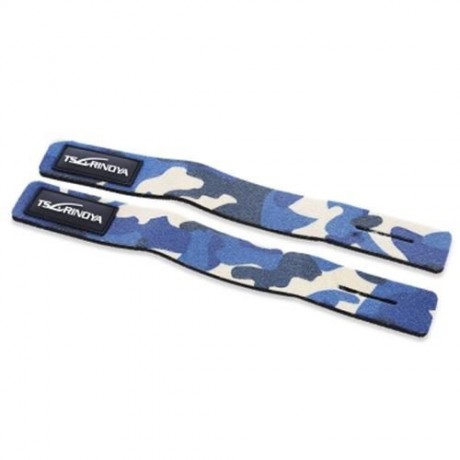 TSURINOYA 2PCS / LOT FISHING ROD WRAP BELT TIE SUSPENDER HOLDER FISH TACKLE (CAMOUFLAGE)