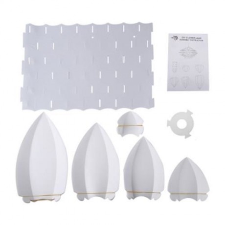 YOUOKLIGHT DIY LOTUS SHAPED DECORATION CHANDELIER CEILING PENDANT LAMPSHADE (WHITE)