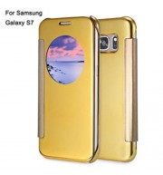LUXURY MIRROR FLIP COVER HARD PC CASE WITH AUTO SLEEP WAKE UP FUNCTION FOR SAMSUNG GALAXY 