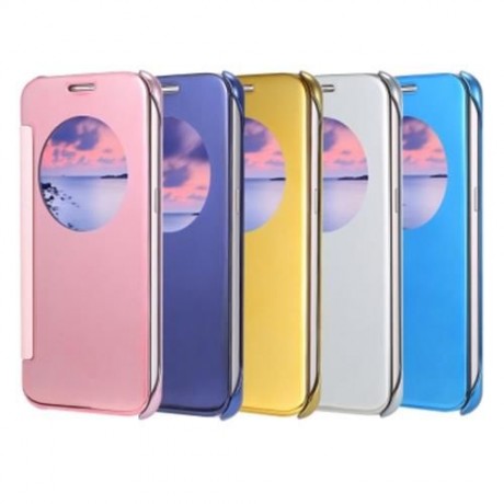 LUXURY MIRROR FLIP COVER HARD PC CASE WITH AUTO SLEEP WAKE UP FUNCTION FOR SAMSUNG GALAXY 