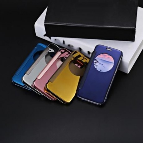 LUXURY MIRROR FLIP COVER HARD PC CASE WITH AUTO SLEEP WAKE UP FUNCTION FOR SAMSUNG GALAXY 