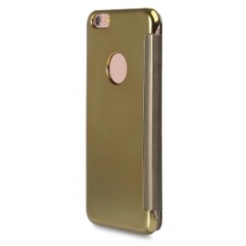 LUXURY MIRROR FLIP COVER HARD PC CASE FOR IPHONE 6S PLUS 5.5 INCH (GOLDEN)
