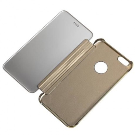 LUXURY MIRROR FLIP COVER HARD PC CASE FOR IPHONE 6S PLUS 5.5 INCH (GOLDEN)