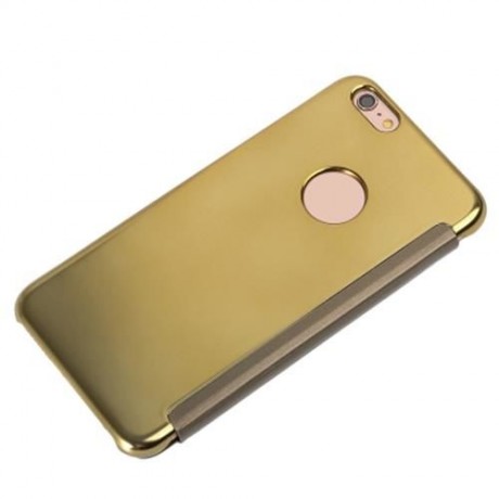 LUXURY MIRROR FLIP COVER HARD PC CASE FOR IPHONE 6S PLUS 5.5 INCH (GOLDEN)