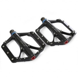 SYUN-LP PAIRED FASHION ALUMINUM ALLOY BIKE PEDAL FOR MOUNTAIN ROAD BICYCLE (BLACK)