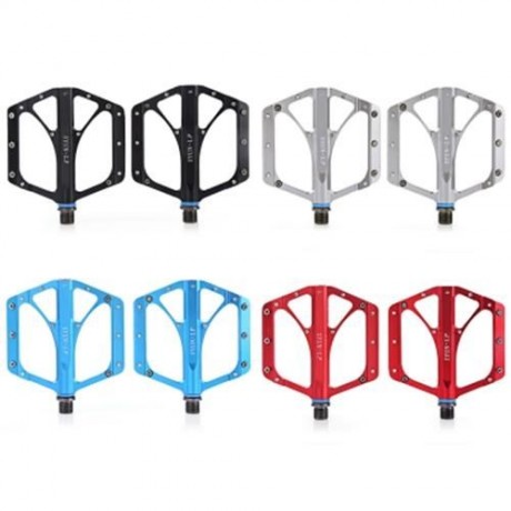 SYUN-LP PAIRED FASHION ALUMINUM ALLOY BIKE PEDAL FOR MOUNTAIN ROAD BICYCLE (BLACK)