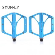 SYUN-LP PAIRED FASHION ALUMINUM ALLOY BIKE PEDAL FOR MOUNTAIN ROAD BICYCLE (BLUE)
