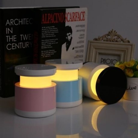 CREATIVE USB RECHARGEABLE COLORFUL TELESCOPIC LAMP LED INTELLIGENT ATMOSPHERE NIGHTLIGHT (