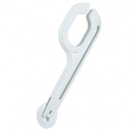 FONDANT CAKE DECORATING SUGAR CRAFT WHEEL EMBOSSER ROUND PAD LACE CUTTER TOOL (MILK WHITE)