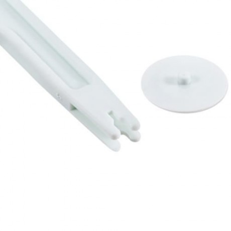FONDANT CAKE DECORATING SUGAR CRAFT WHEEL EMBOSSER ROUND PAD LACE CUTTER TOOL (MILK WHITE)