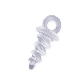 20PCS PLASTIC FISHING BAIT SCREW CARP POP UP PEG FISH ACCESSORY (TRANSPARENT)