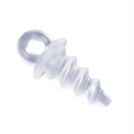 20PCS PLASTIC FISHING BAIT SCREW CARP POP UP PEG FISH ACCESSORY (TRANSPARENT)