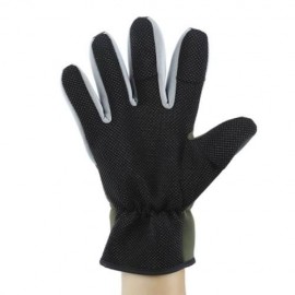 TSURINOYA PAIRED WARM WATER RESISTANT FULL FINGER GLOVE FOR OUTDOOR FISHING (ARMY GREEN)