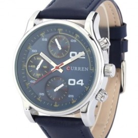 CURREN 8207 CASUAL MALE QUARTZ WATCH WITH DECORATIVE SUB-DIAL (BROWN)